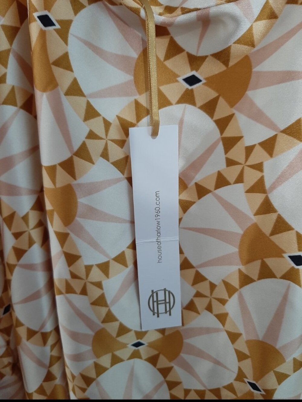 House of Harlow 1960 maxi dress 60s 70s vintage inspired boho fans large nwt - Picture 5 of 8